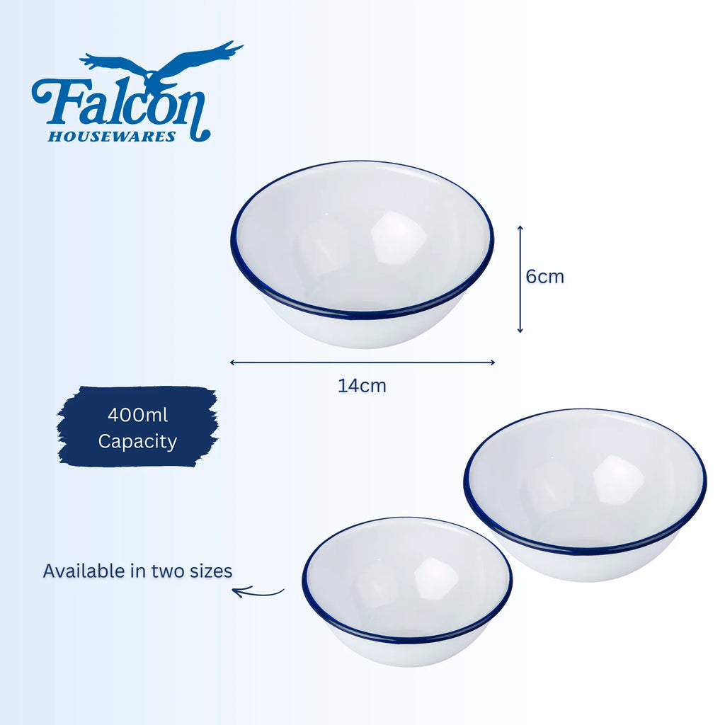 Falcon Pudding Bowl White 14cm or 16cm