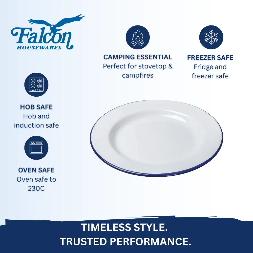 Falcon Enamelware Round Dinner Plate 26cm