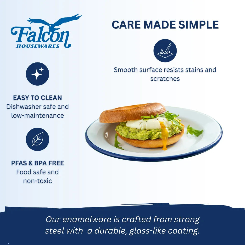 Falcon Enamelware Round Dinner Plate 26cm