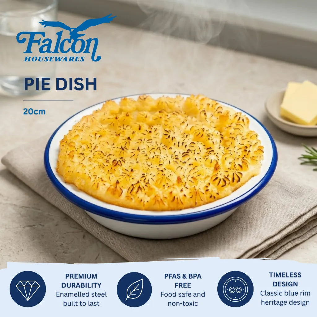 Falcon Round Pie Dish Various Sizes: 14cm, 16cm, 18cm, 20cm, 22cm, 24cm or 26cm
