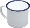 Falcon Enamelware Mugs White, Red, Blue & Green