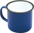 Falcon Enamelware Mugs White, Red, Blue & Green