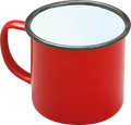 Falcon Enamelware Mugs White, Red, Blue & Green
