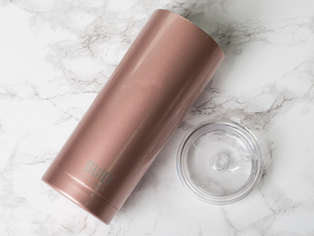 Built 590ml Double Walled Stainless Steel Travel Mug Rose Gold