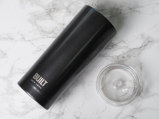 Built 590ml Double Walled Stainless Steel Travel Mug Charcoal Grey
