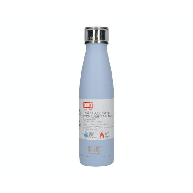 Built Double Walled Stainless Steel Water Bottle Artic Blue 500ml