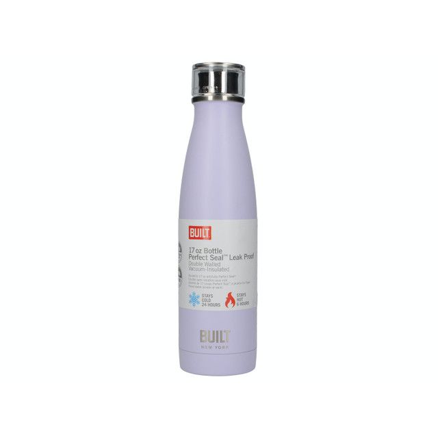 Built Double Walled Stainless Steel Water Bottle Lavender 500ml