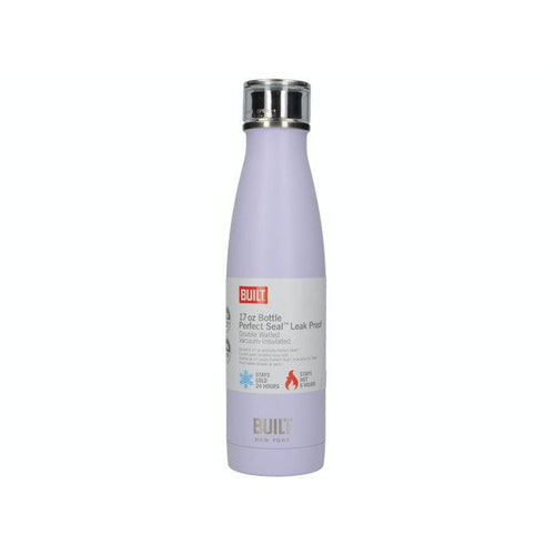 Built Double Walled Stainless Steel Water Bottle Lavender 500ml