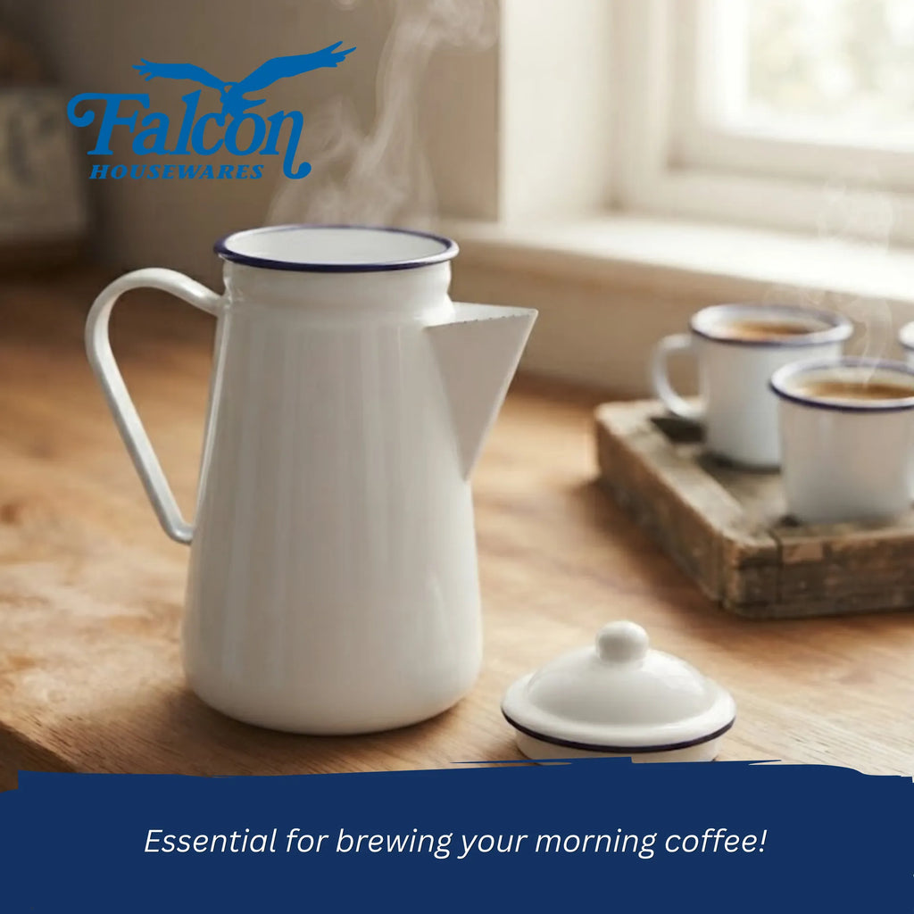 Falcon 13cm Coffee Pot White, Green, Blue or Red