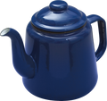 Falcon Enamelware Teapot White, Red, Blue & Green