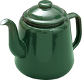 Falcon Enamelware Teapot White, Red, Blue & Green
