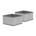 Space Logic Drawer Dividers Twin Pack Grey Herringbone