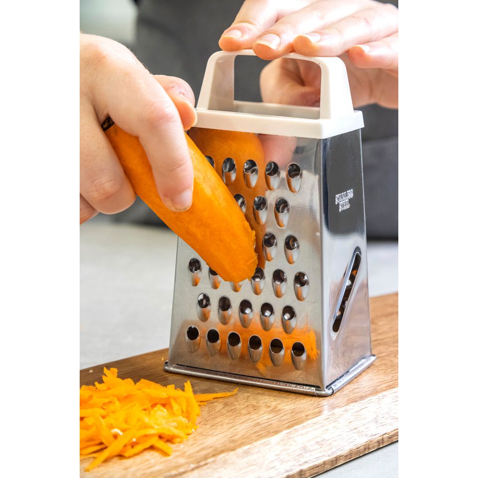 KitchenCraft Stainless Steel 14cm Four Sided Box Grater