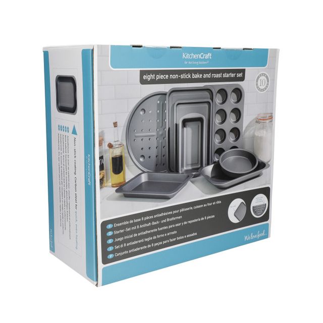 KitchenCraft 8-Piece Non-Stick Roasting and Baking Set