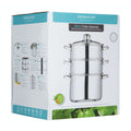 KitchenCraft Stainless Steel Three Tier Steamer 20cm