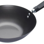 KitchenCraft Oriental Carbon Steel 20cm Non-Stick Wok