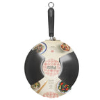 KitchenCraft Oriental Carbon Steel 30cm Non-Stick Wok