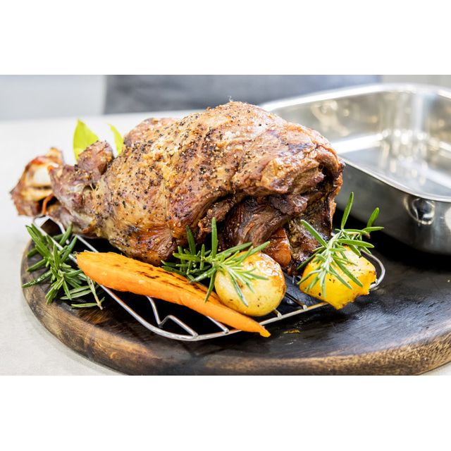 KitchenCraft Stainless Steel Roasting Pan, 27.5cm x 20cm