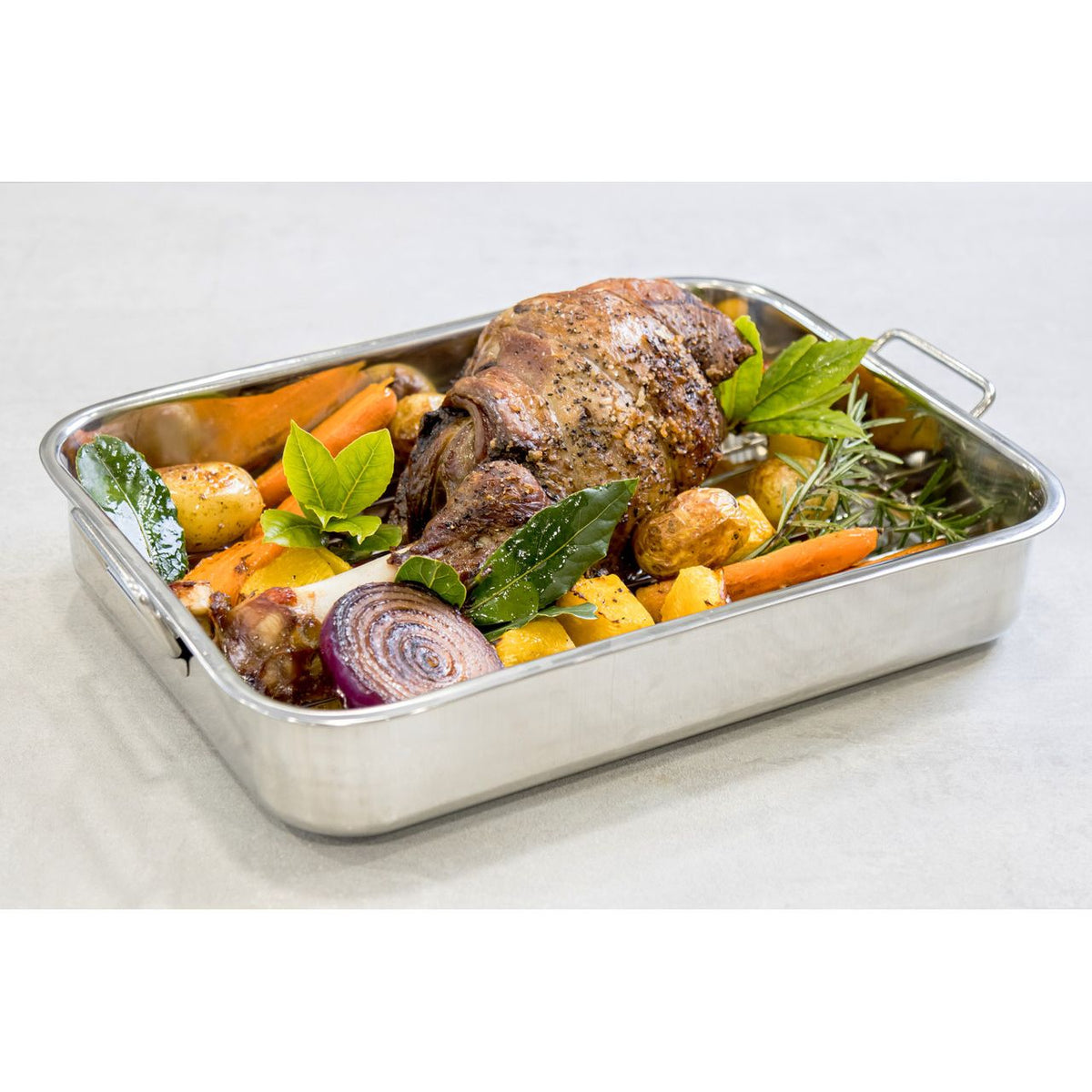 KitchenCraft Stainless Steel Roasting Pan, 38cm