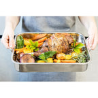 KitchenCraft Stainless Steel Roasting Pan, 38cm
