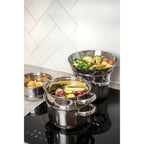KitchenCraft Stainless Steel Collapsible Steaming Basket 28cm