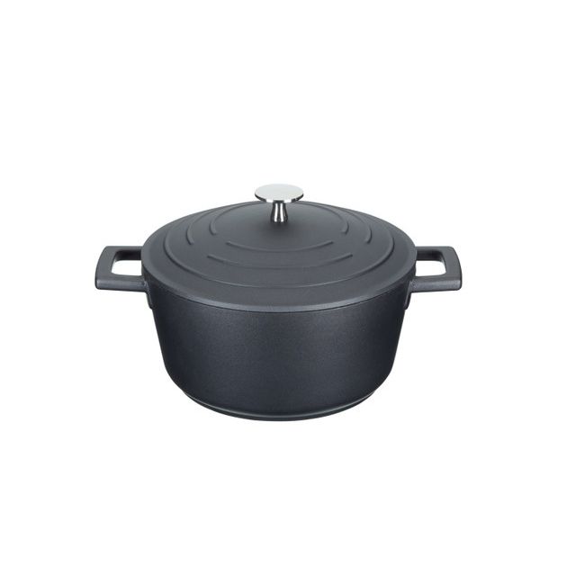 MasterClass Cast Aluminium Casserole Dish 4L Black