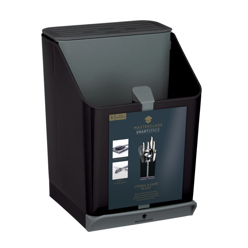 MasterClass Smart Space 4-in-1 Utensils/Knife Block