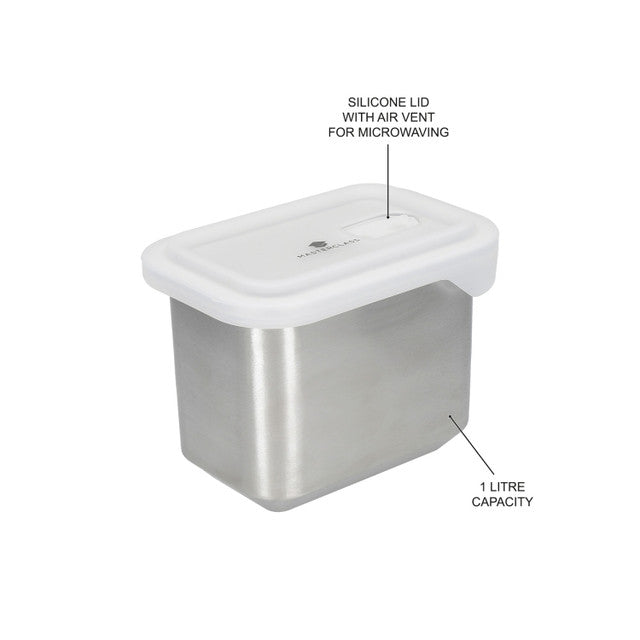 MasterClass All in One Stainless Steel Container Dinner For One 1000ml