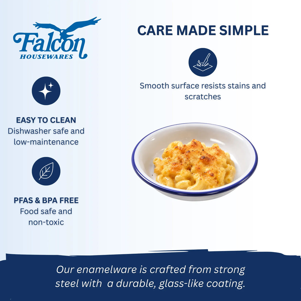 Falcon Round Pie Dish Various Sizes: 14cm, 16cm, 18cm, 20cm, 22cm, 24cm or 26cm