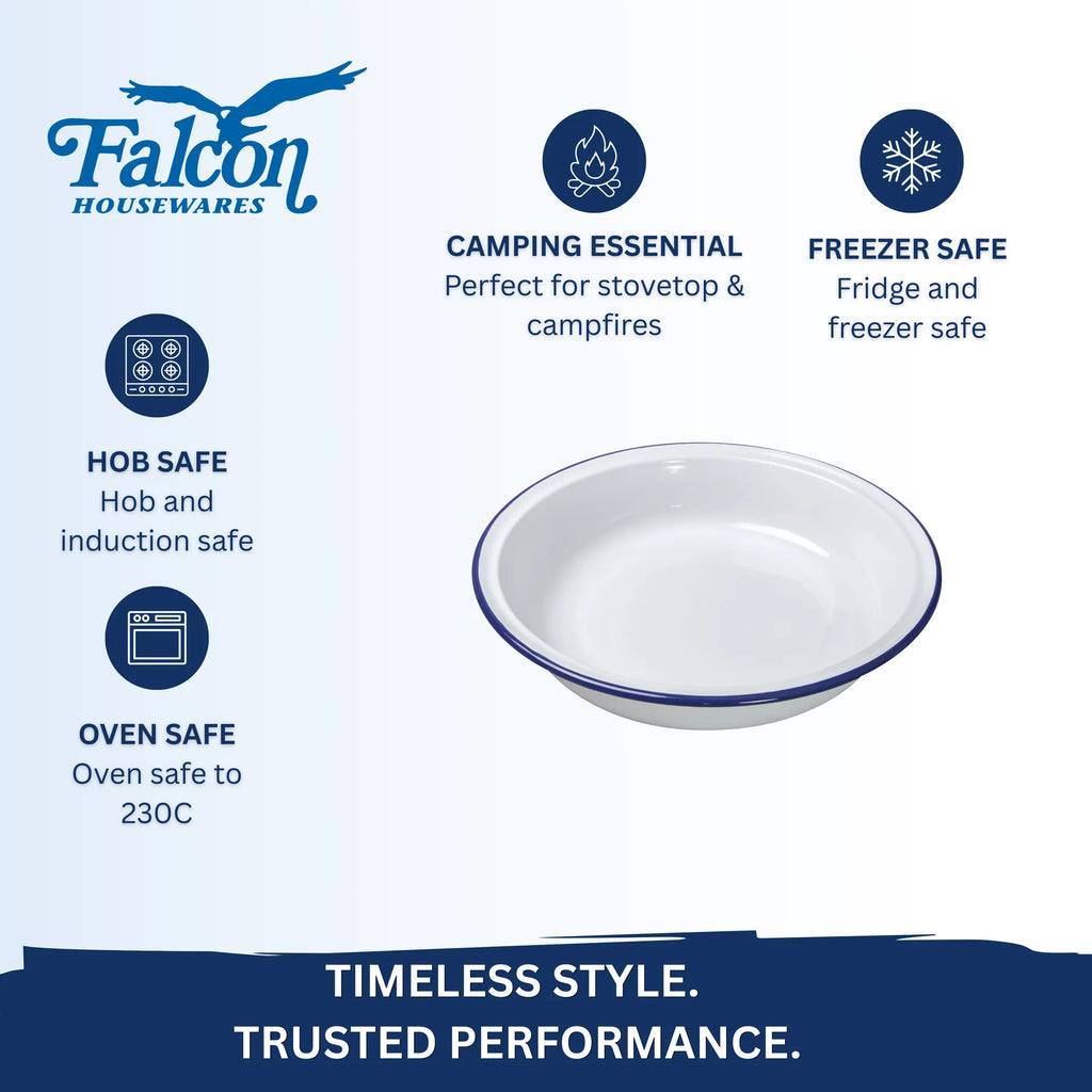 Falcon Round Pie Dish Various Sizes: 14cm, 16cm, 18cm, 20cm, 22cm, 24cm or 26cm