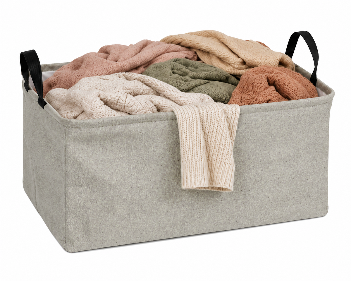 Space Logic Laundry Basket Stone Grey 35L