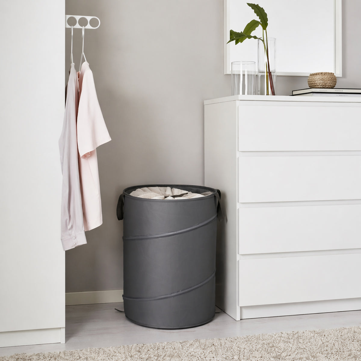 Space Logic POP UP Laundry Hamper Urban Grey 100L