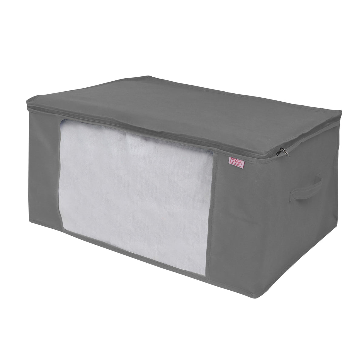 Space Logic Blanket Storage Tote Urban Grey