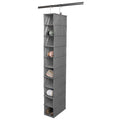 Space Logic 10-Pocket Hanging Organiser  Urban Grey