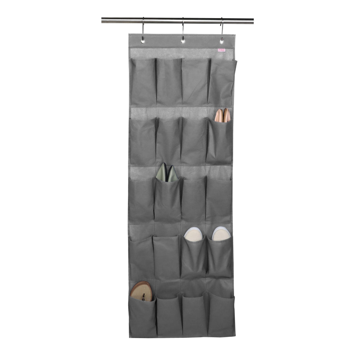 Space Logic 20 Pocket Over Door Organiser Urban Grey
