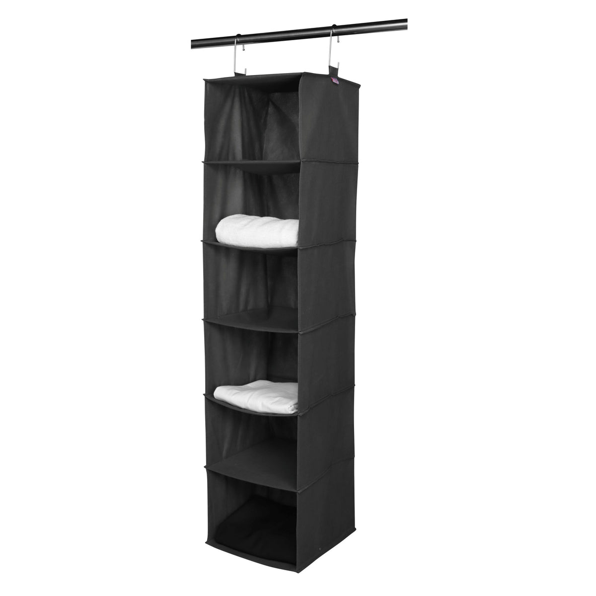 Space Logic 6-Shelf Hanging Organiser Midnight Black