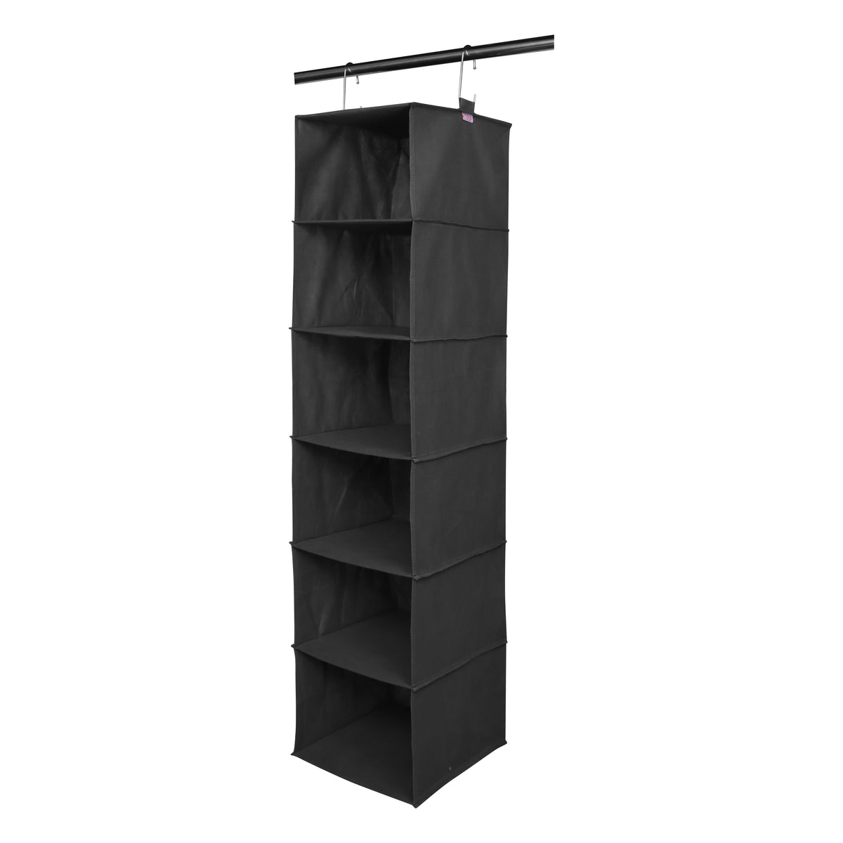 Space Logic 6-Shelf Hanging Organiser Midnight Black