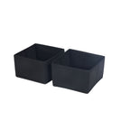 Space Logic Drawer & Closet Caddy Small Twin Pack Midnight Black