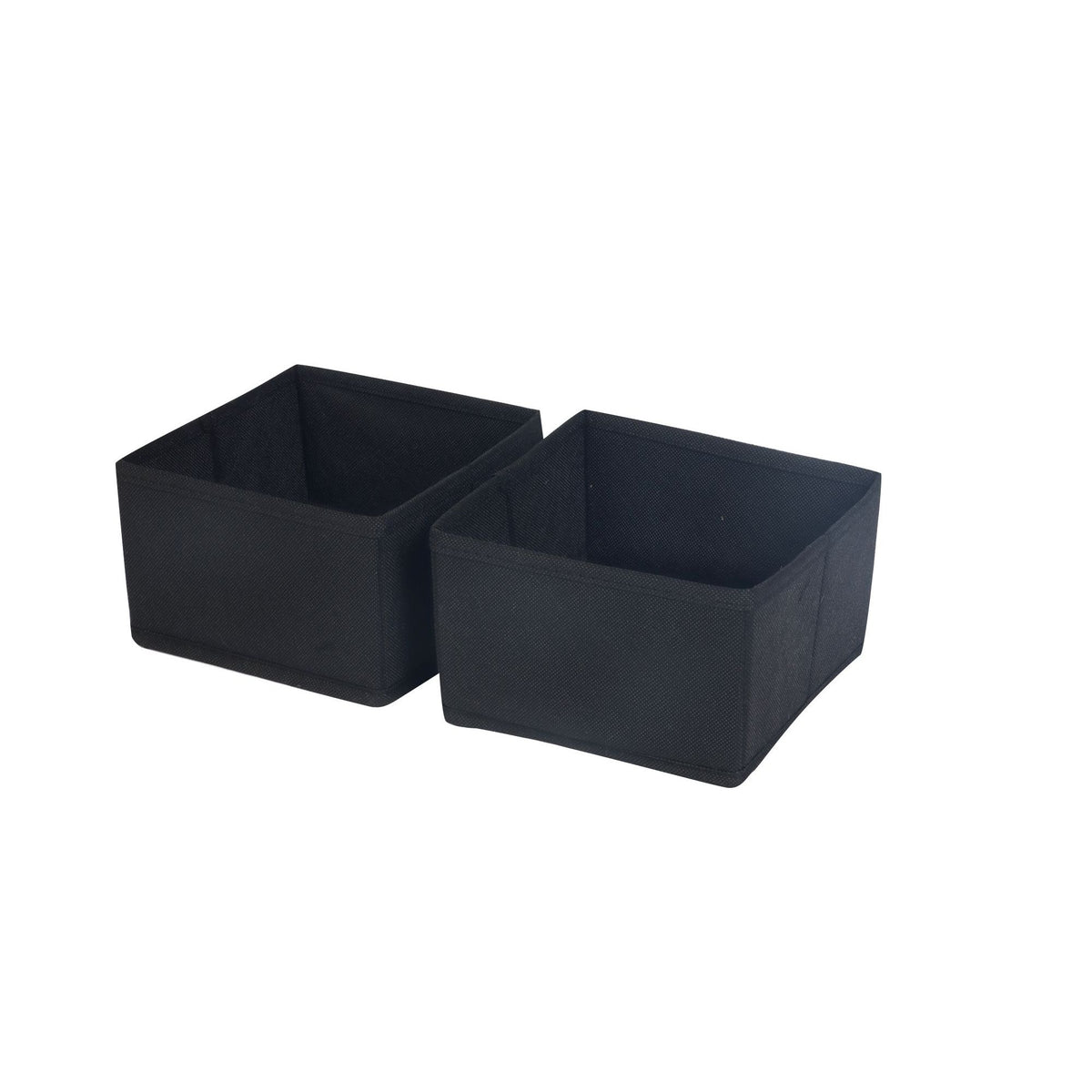 Space Logic Drawer & Closet Caddy Small Twin Pack Midnight Black