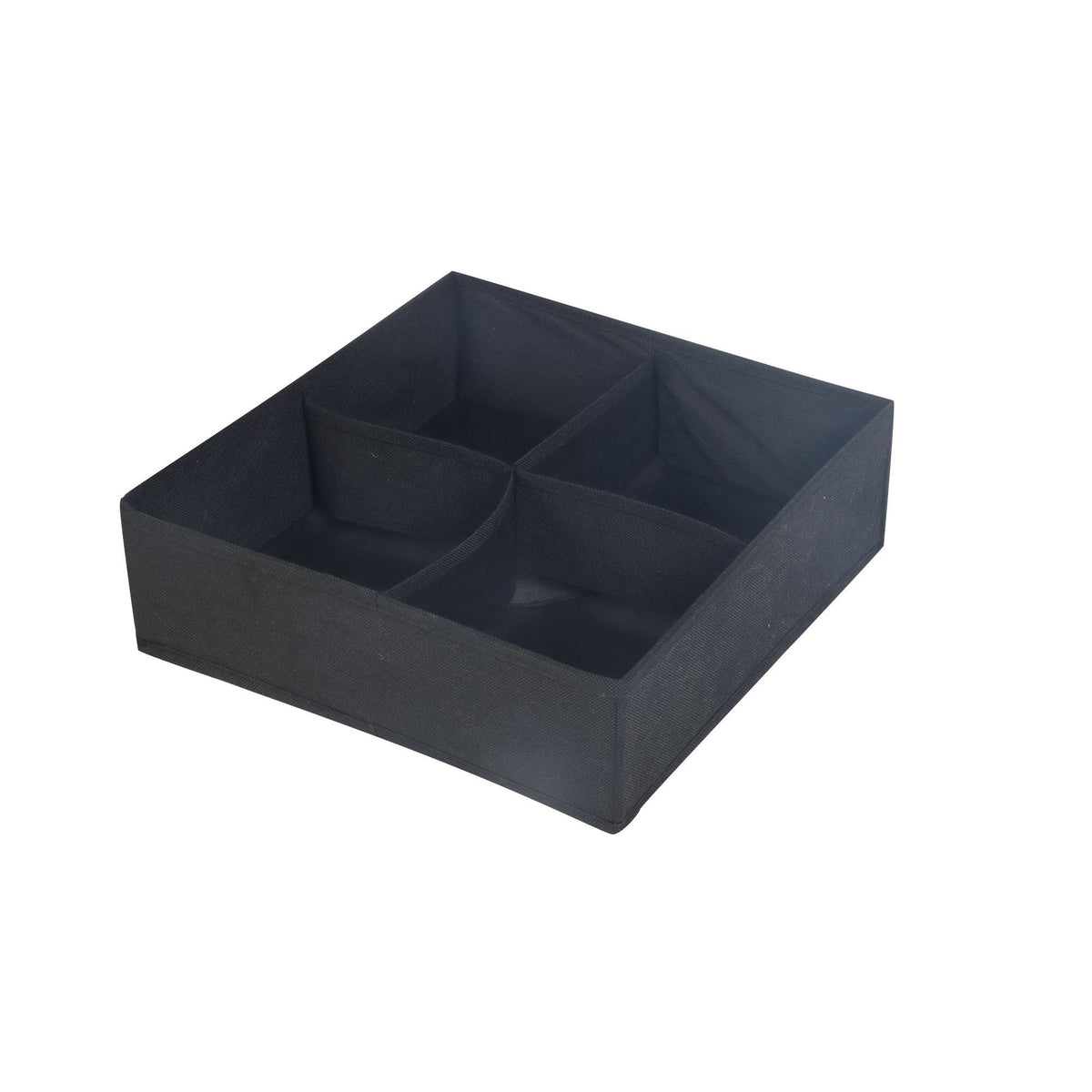Space Logic Drawer & Closet Caddy Large 4 Section Midnight Black