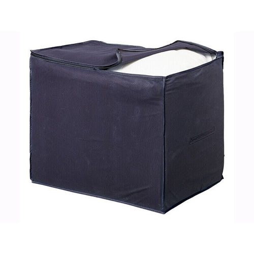 Duvet Storage Tote, Navy Blue