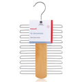 20 Bar Tie Organiser in Lotus Wood