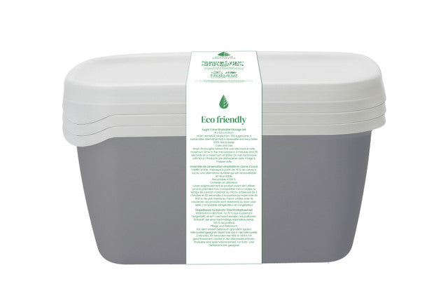 Natural Elements Eco Stackable Storage Set of 3 Medium