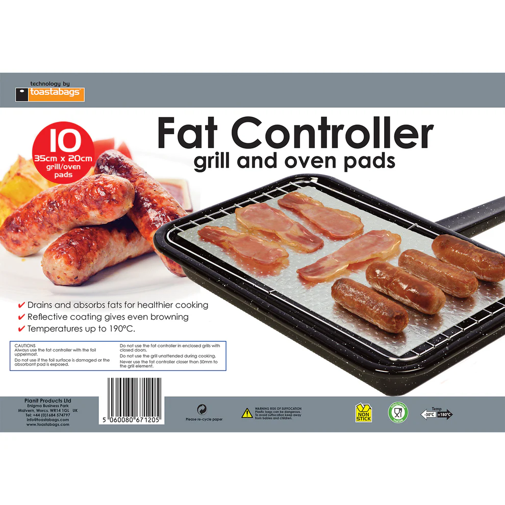 Toastabags Fat Controller Grill & Oven Pads 10 Pack