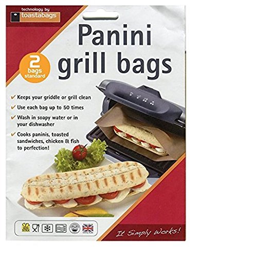 Toastabags Panini Grill 2 Bags Per Pack, Multi-Colour