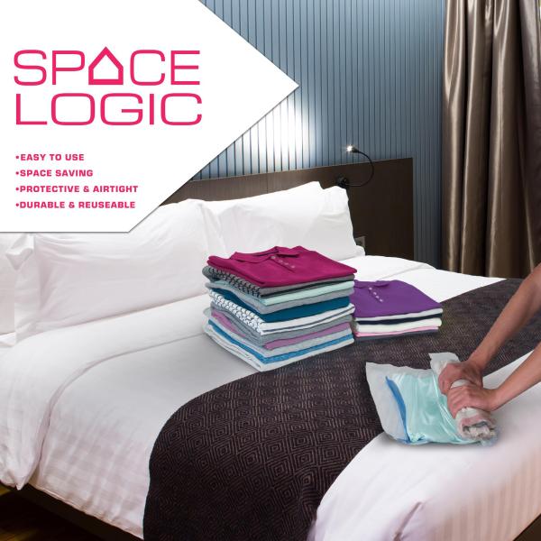 Space Logic Travel Roll Storage Bags Twin Pack Large - Image 5