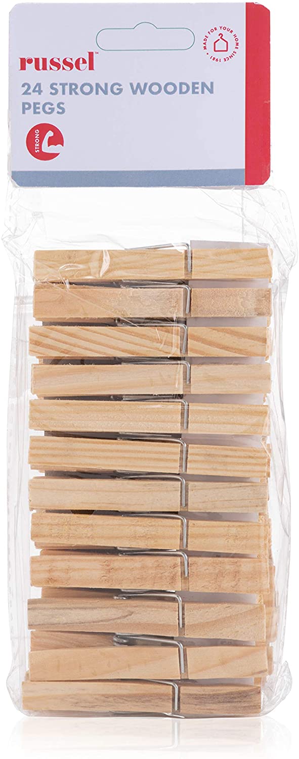 Wooden Pegs - 24 Pack