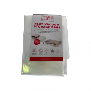 Space Logic Flat Vacuum Storage Bags Twin pack Large