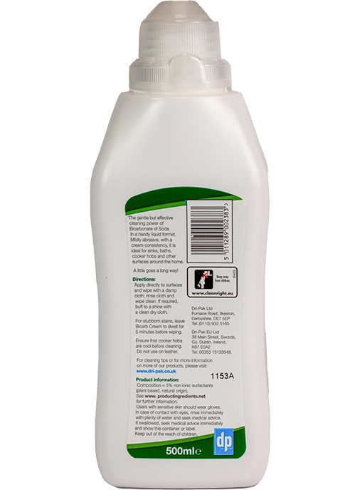 Dri-Pak Liquid Bicarb Cream Cleaner 500ml - Image 2