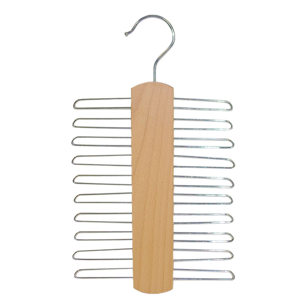 20 Bar Tie Organiser in Lotus Wood - Image 2